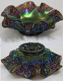 Octagon ruffled sauce, purple