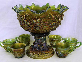 Acorn Burrs 8pc. punch set, green