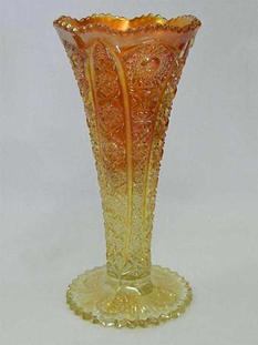 Octagon 8" vase, marigold