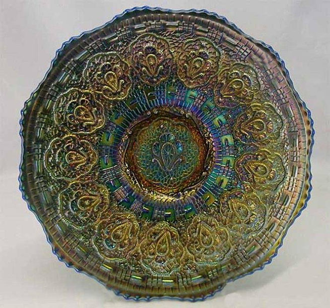 Persian medallion plate, blue