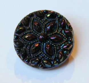 Beaded Flower button #1046