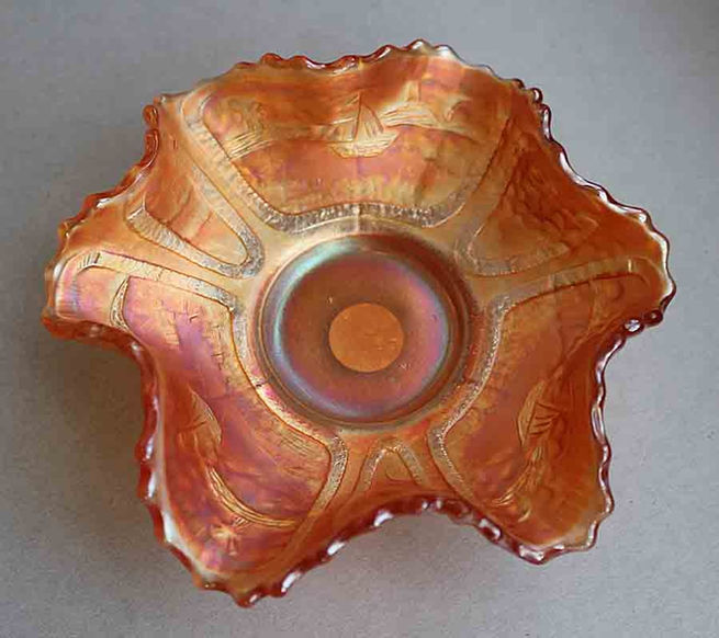 Sailboats ruffled sauce, marigold