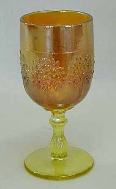 Orange Tree wine glass, vaseline