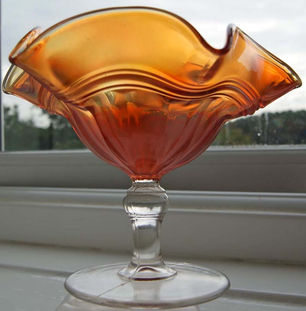 Banded Flute compote, marigold