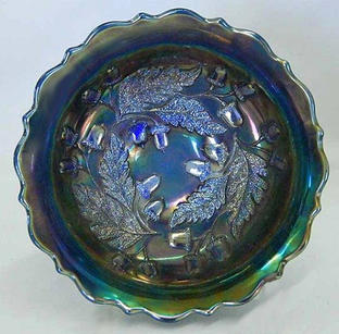 Acorn 7" deep round bowl, blue