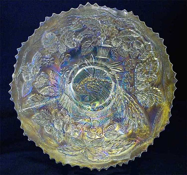 Peacock and Urn 9" plate - white