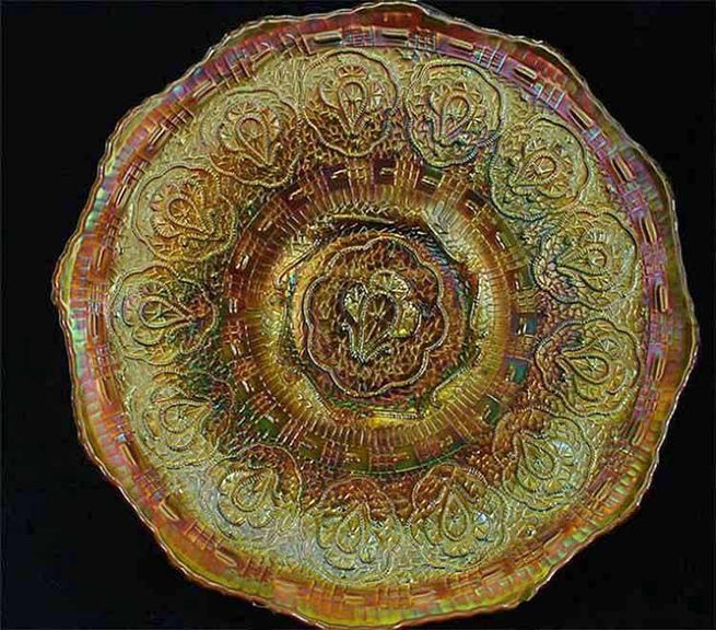 Persian Medallion 9" plate - marigold