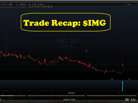 Trade Recap: $IMG