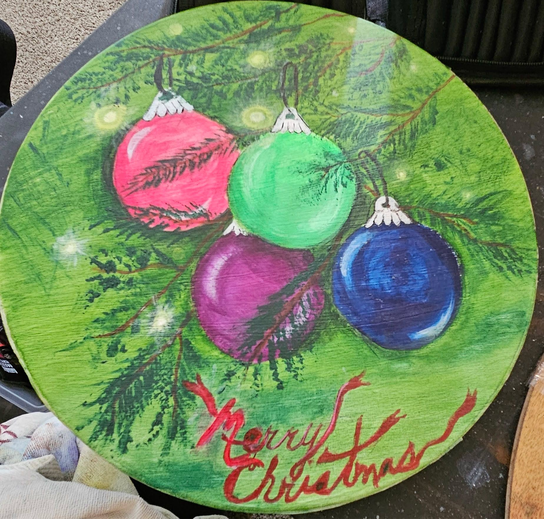 Merry Christmas Lazy Susan