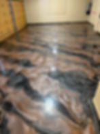 Mocha Metallic Floor