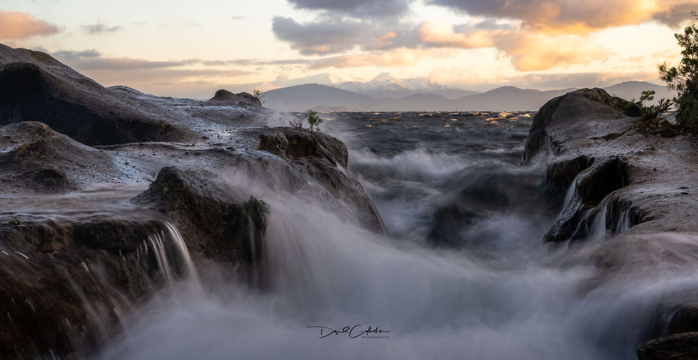 Rangatira Point windy day Canvas print 1 of 20 available . 135cm x 45cm.