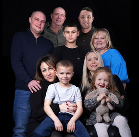 Family studio photoshoot