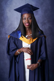 Studio graduation photography