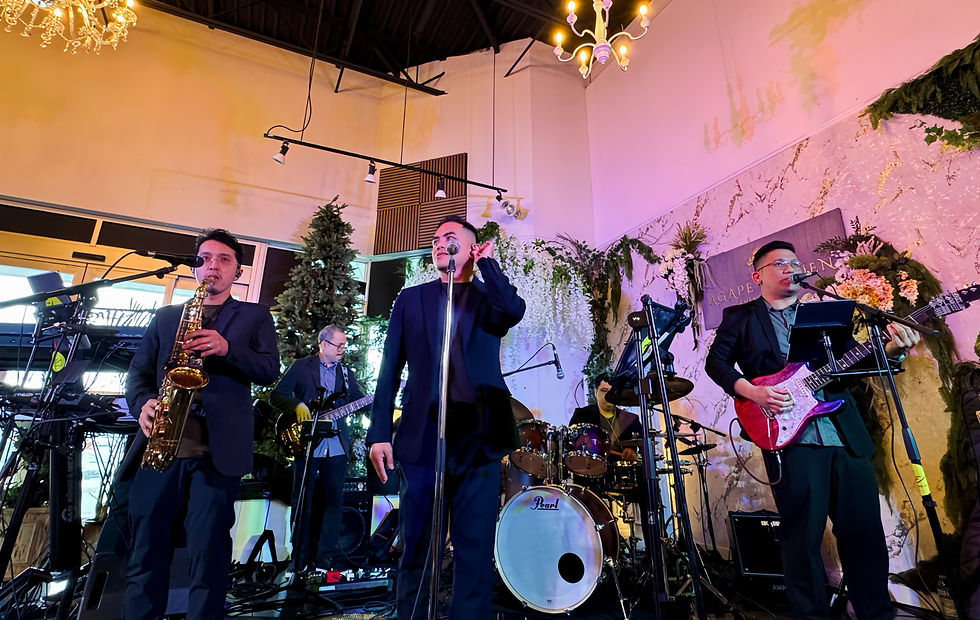 Toronto live band The AC Project performing at a private 30th & 60th birthday milestone celebration