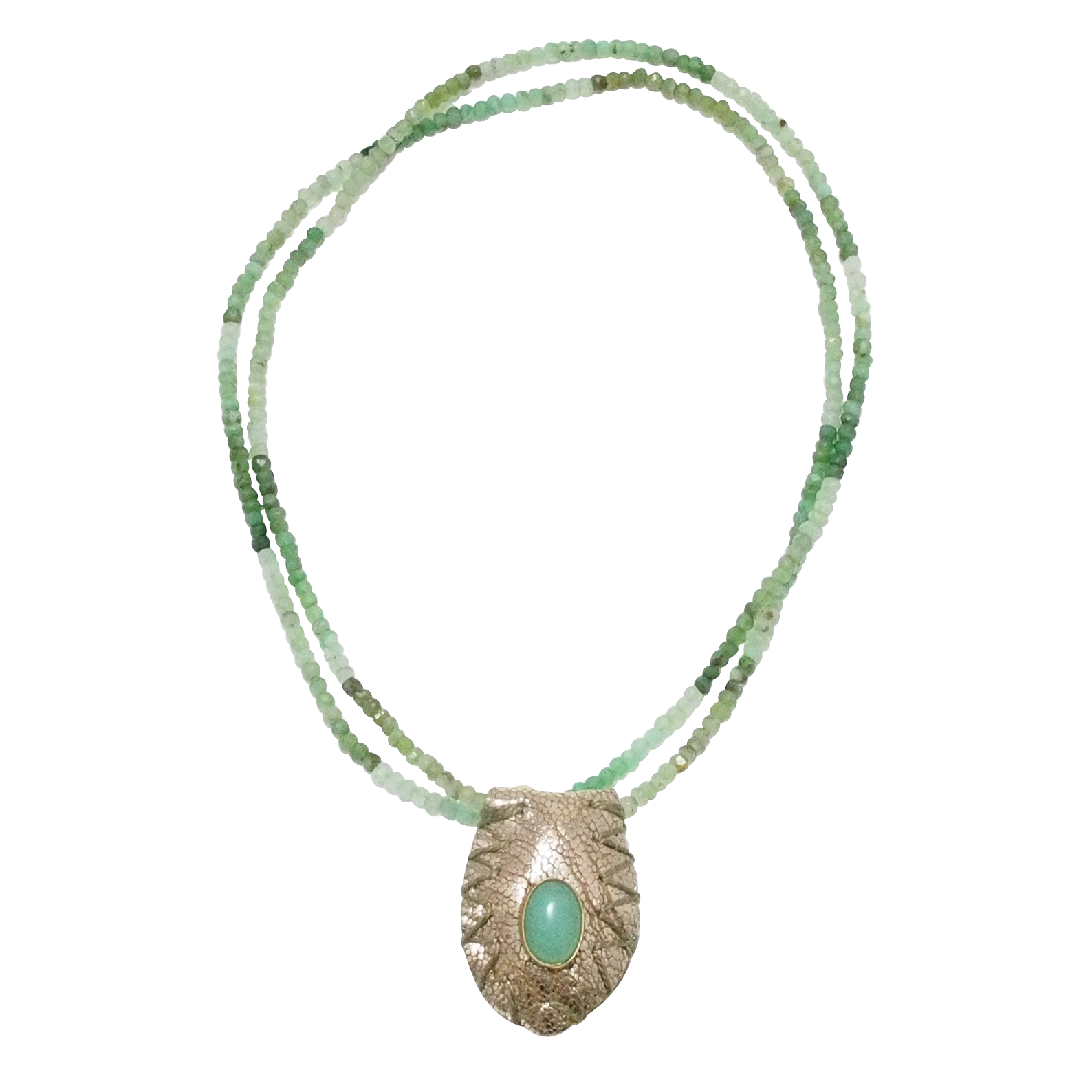 Bronze gold ostrich-Chrysoprase