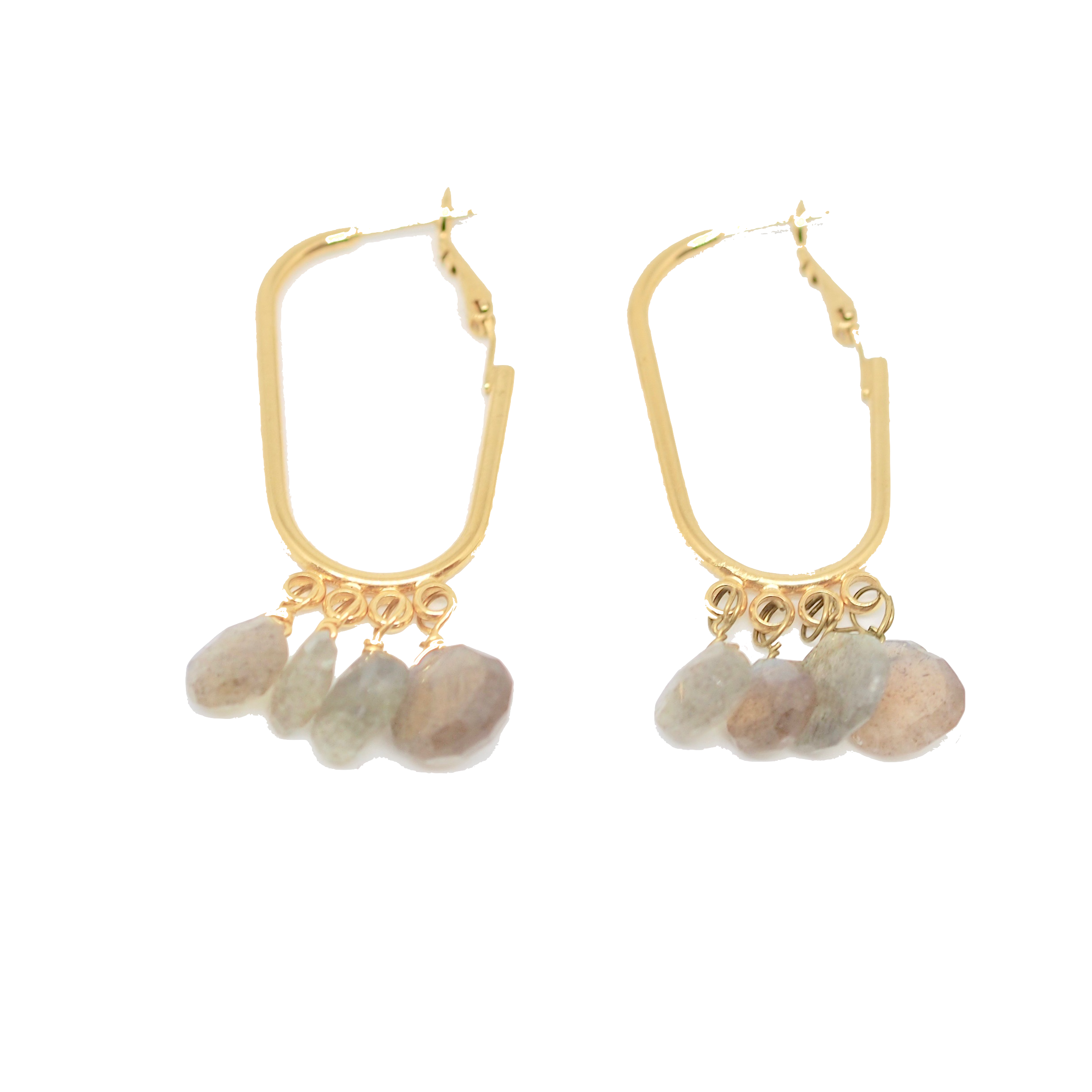 CELESTE, créoles Labradorite