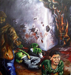 Massacre of 141 innocent (Acrylic)