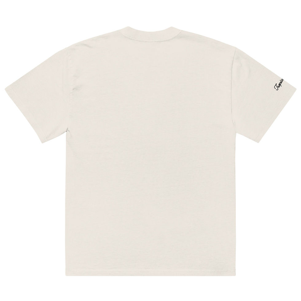 Miniatura: Oversized Tropical Seas Printed Faded T-shirt