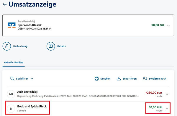 10.04.2026_Spende Bodo und Sylvia Rieck