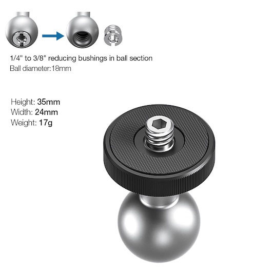 Miniatura: Leofoto Magic Arm AM-8-6 1/4" Mounting Screw