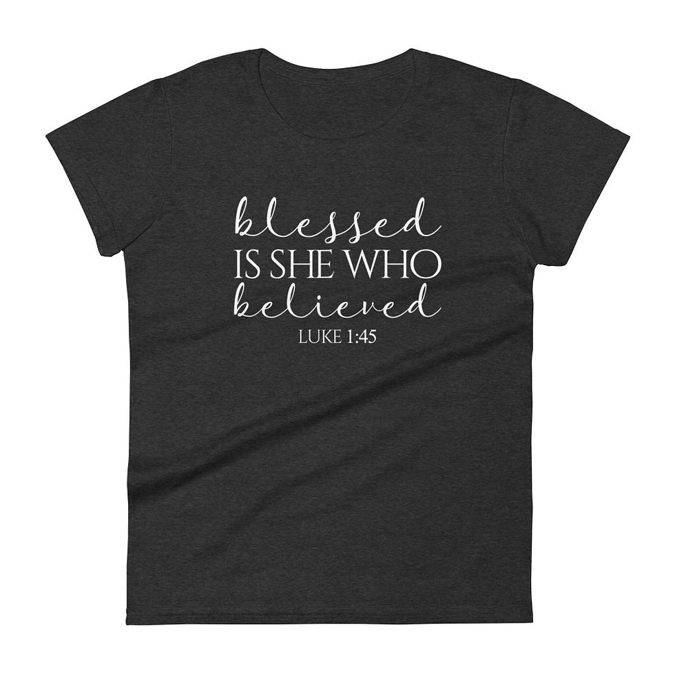 Thumbnail: LUKE 1:45 Women's short sleeve t-shirt