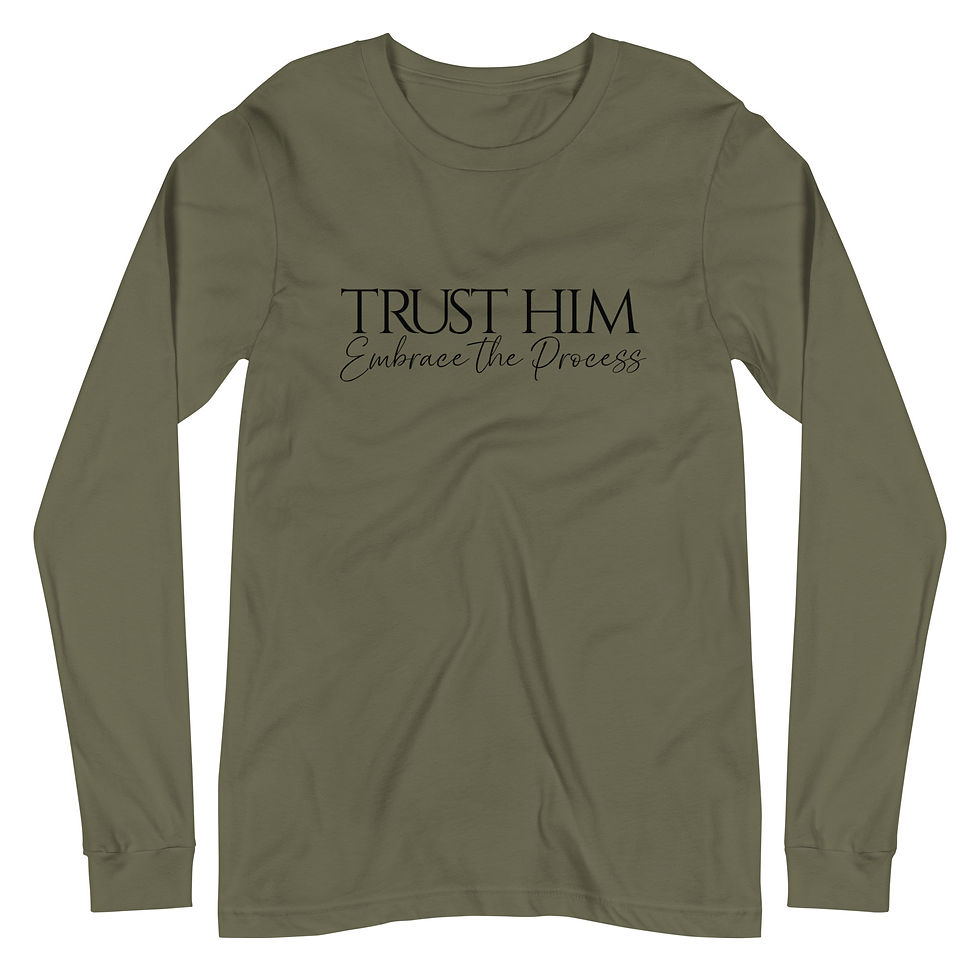 Thumbnail: TRUST HIM | Embrace the Process - Long Sleeve Tee