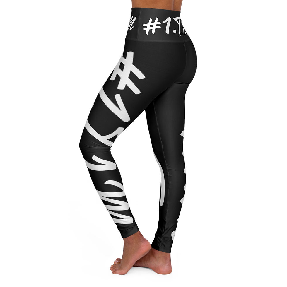 Thumbnail: #I.T.T.M. Script Logo High Waisted Yoga Leggings