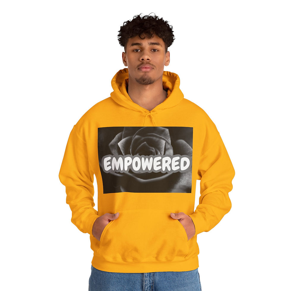 Thumbnail: Empowered  Unisex Motivational Hoodie Graffitti Style Font