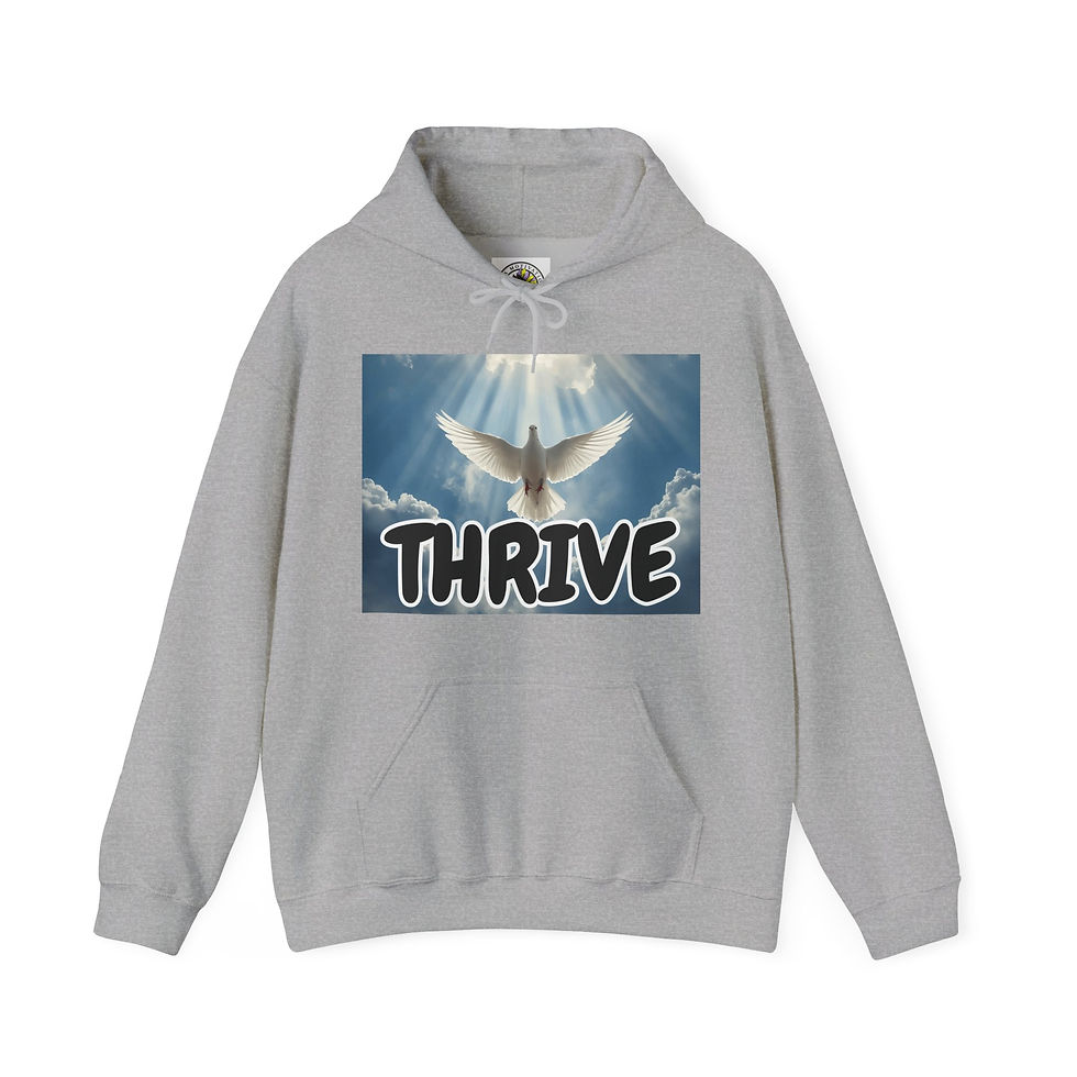 Thumbnail: Thrive Unisex Motivational Hoodie - Inspirational Apparel for Growth