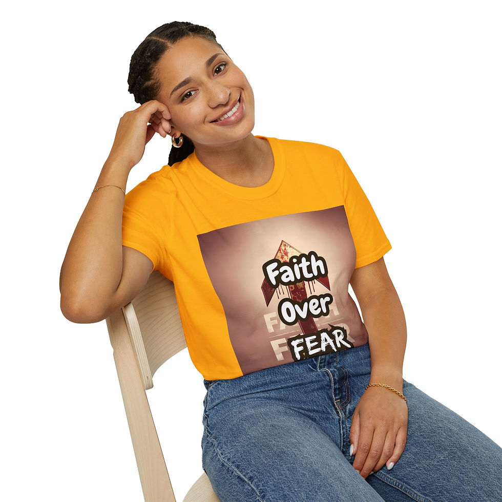Thumbnail: Faith Over Fear Unisex T-Shirt – Christian Courage Tee