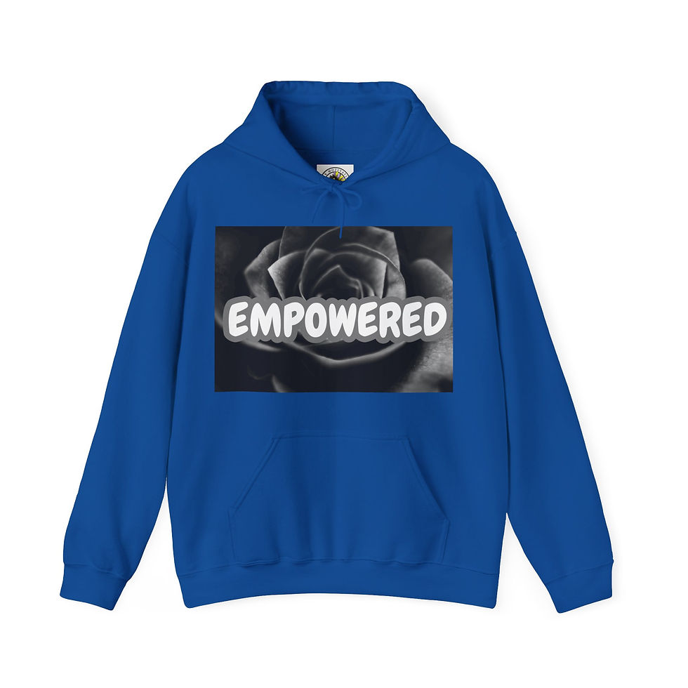 Thumbnail: Empowered  Unisex Motivational Hoodie Graffitti Style Font