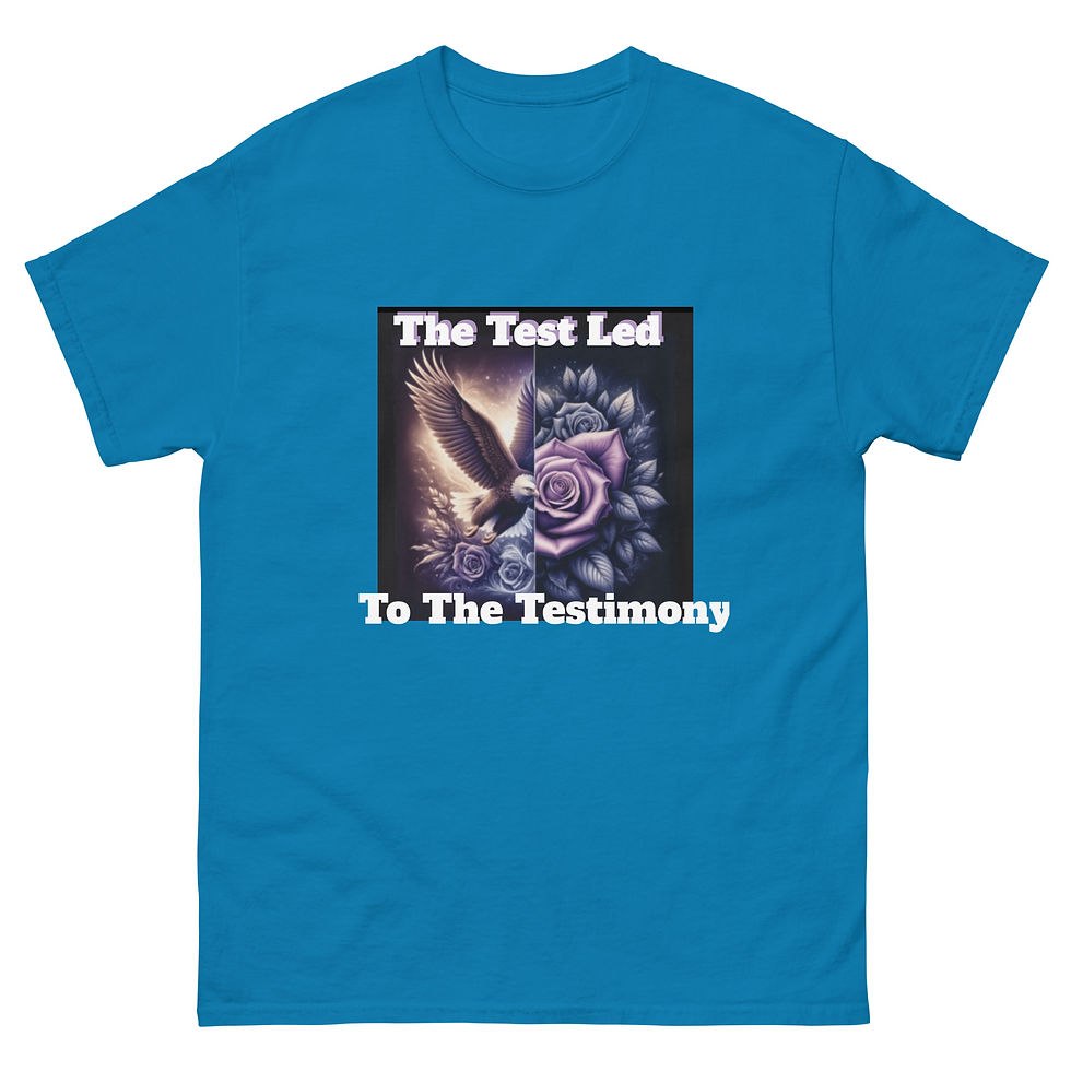 Thumbnail: The Test Led To The Testimony Unisex Motivational T-shirt