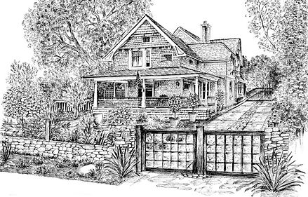 Pen & Ink Drawing - Lynn Van Dam Cooper