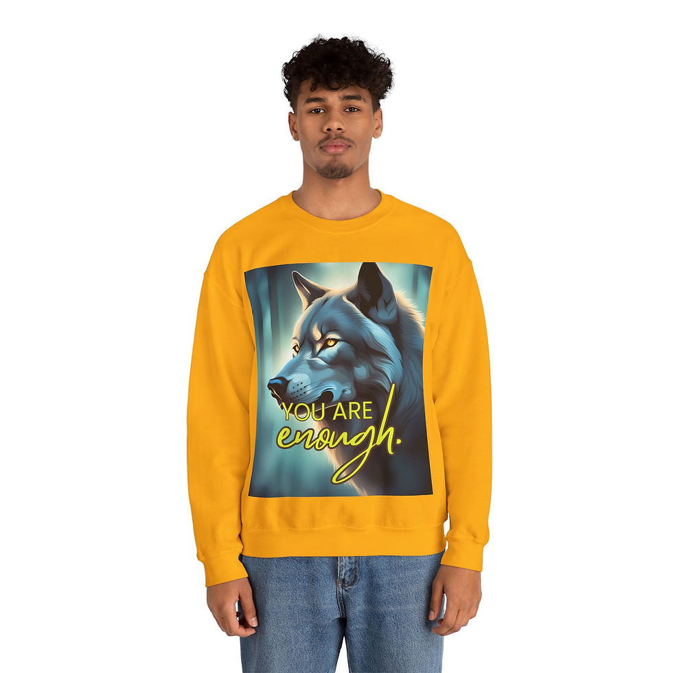 Thumbnail: You Are Enough Unisex Heavy Blend™ Crewneck Sweatshirt