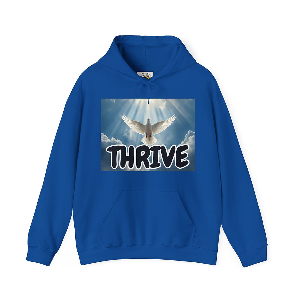 Thumbnail: Thrive Unisex Motivational Hoodie - Inspirational Apparel for Growth