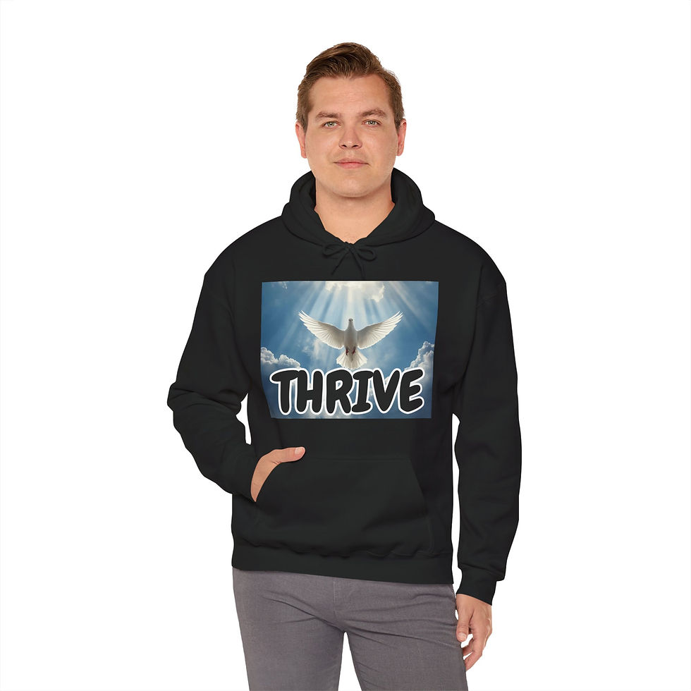 Thumbnail: Thrive Unisex Motivational Hoodie - Inspirational Apparel for Growth