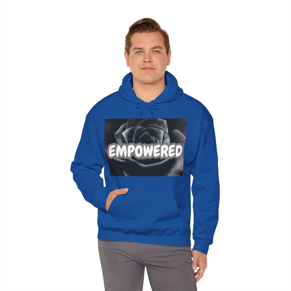 Thumbnail: Empowered  Unisex Motivational Hoodie Graffitti Style Font