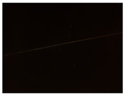 Plane Trails Thru the Dipper