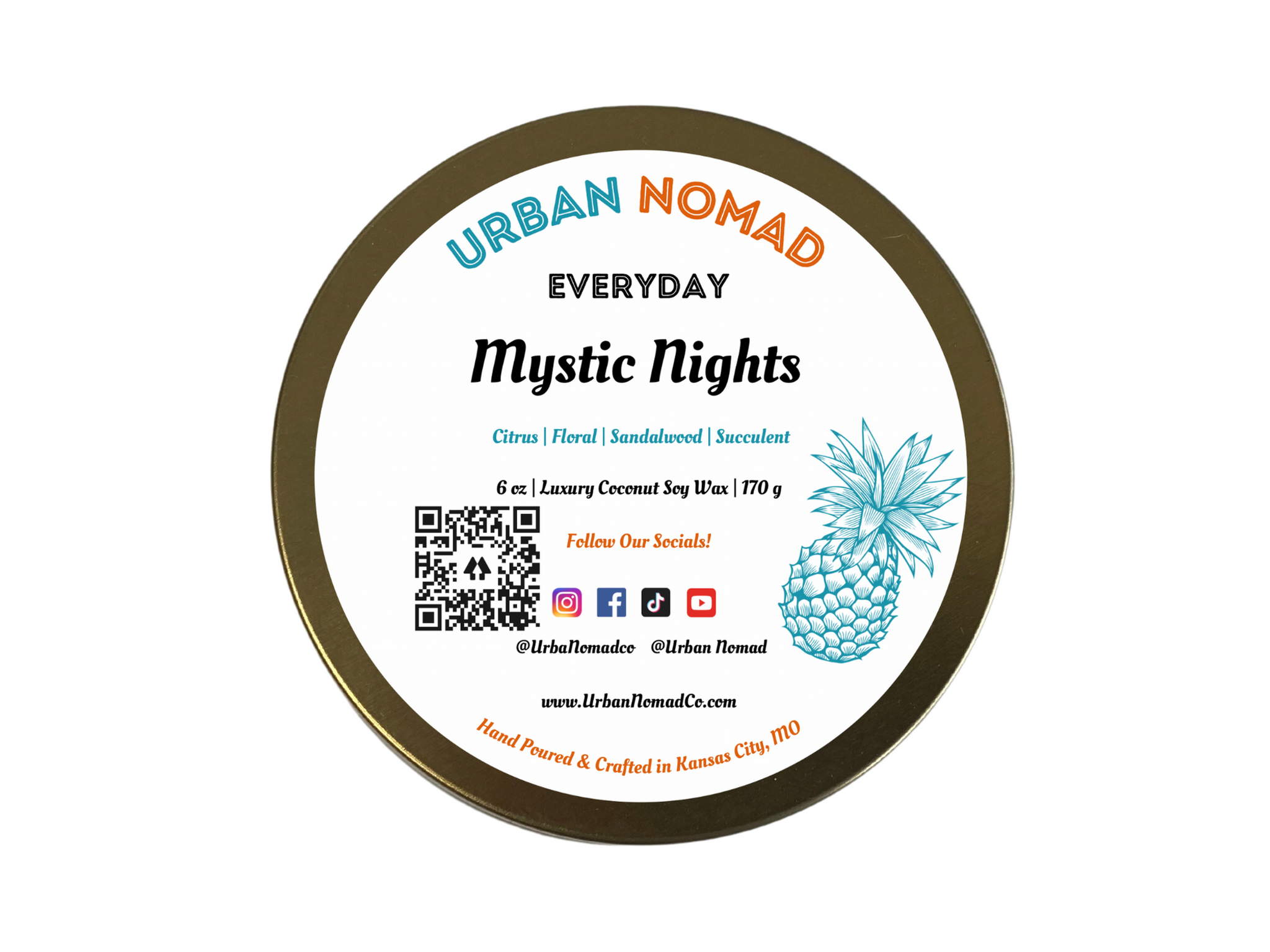 Mystic Nights | Sparkly Coconut Soy Candle