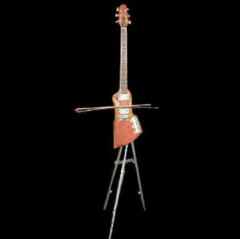 Guitare-cello, instrument hybride, prototype, scieur Z, Viole de gambe
