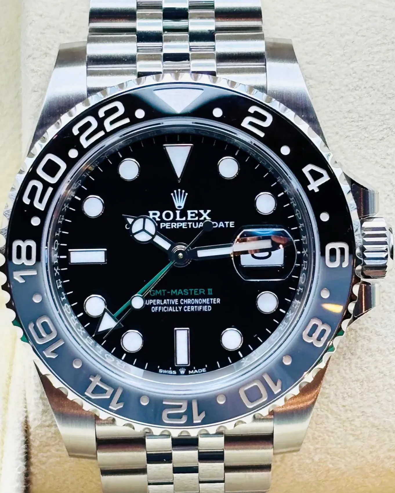 2024 Rolex GMT-Master II "Bruce Wayne" 40MM Black Dial Jubilee Bracelet (126710G
