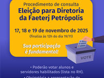 Eleição da diretoria da Faeterj Petrópolis - Plano de Gestão da Chapa