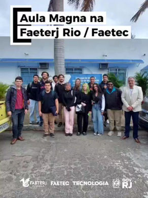 Aula Magna na Faeterj Rio - Faetec Quintino