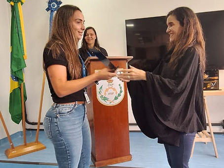 Homenagem à Diretora Lucimar Cunha durante 11º Aniversário da 7ª DPJM