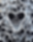 Old Florida Vibes sticker in a unique heart shape with background.