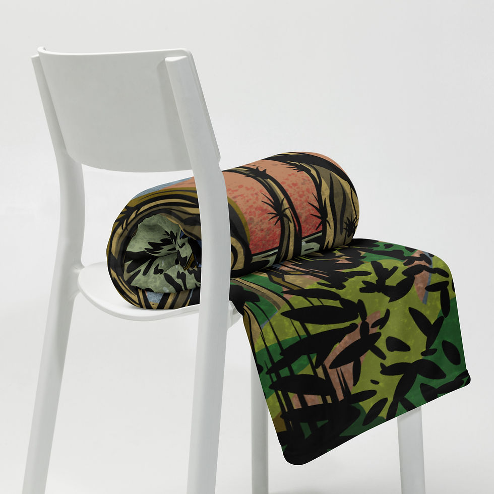 Thumbnail: Old Florida Vibes - Swamp Throw Blanket 