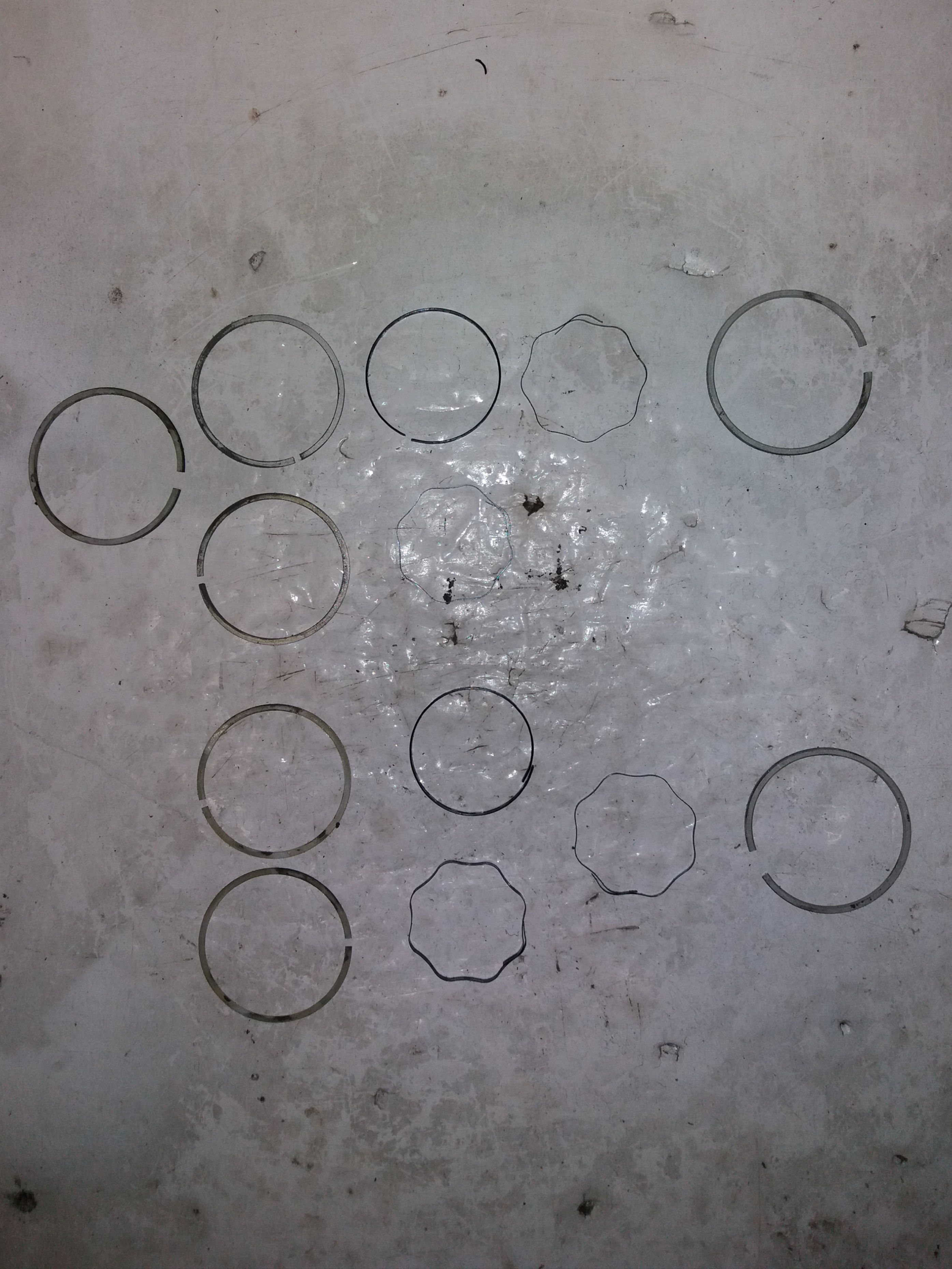 955463 KIT Serie Fasce Elastiche Fiat 850 Originali Passform +0,8(88-2