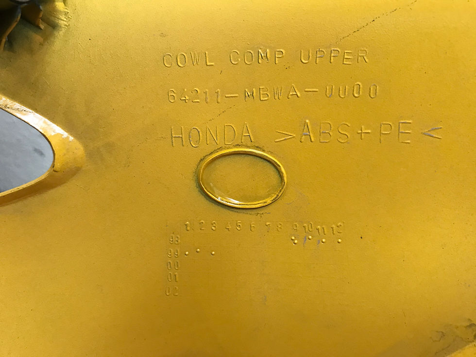 Thumbnail: Honda Carena CBR600F ant gialla con dedica  S.L