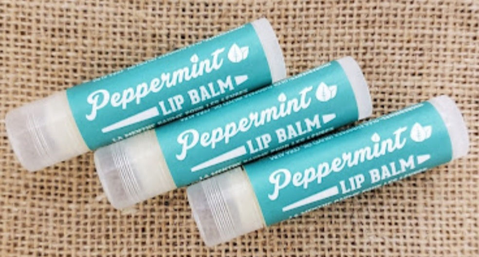 Peppermint lip balm