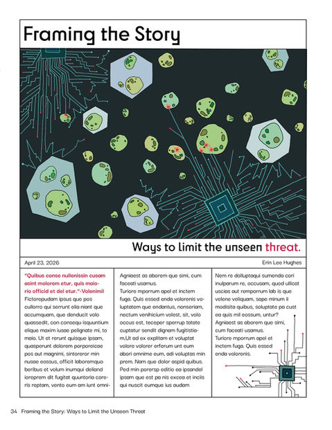 Editorial Piece "Framing the Story- Ways to Limit the Unseen Threat